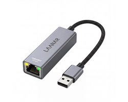 LAANAR® Ethernet Adapter USB A kabel - 1000Mbps - USB A naar Ethernet / Internet - Internet Adapter - Lan Netwerkadapter 1 Gbps Gigabit - RJ45 naar USB geschikt voor Windows/Mac/Laptop/Nintendo Switch/MacBook/Surface Pro - Netwerk Dongle