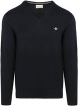 Gant Pullover V-Hals Navy - Maat XL - Heren - Pullovers