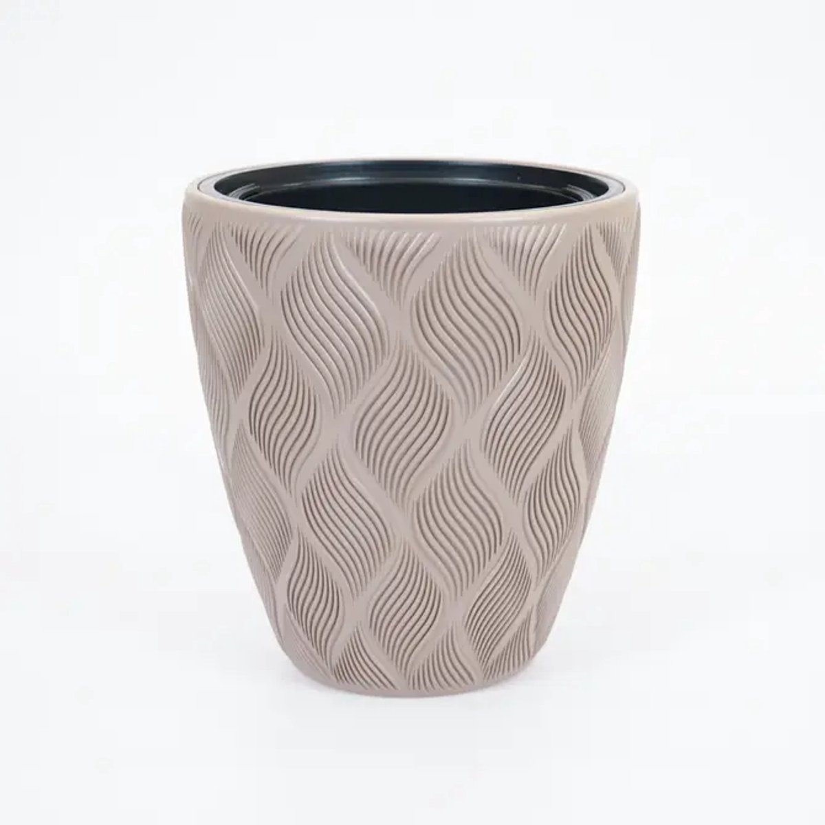 Vita bloempot Flow 30 taupe