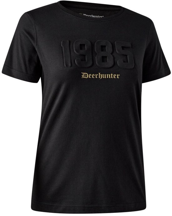 T-shirt Deerhunter Dames Jubilee noir Outdoor T-shirt Skandinavisch maat 34