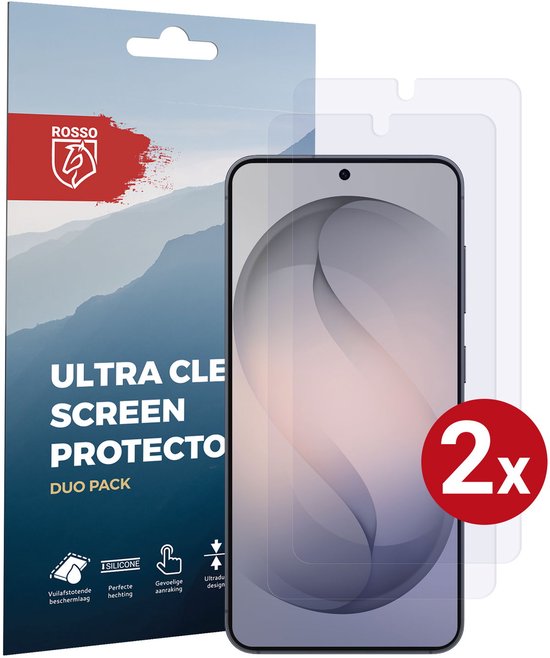 Samsung Galaxy S26 Screen Protector TPU Duo Pack – Ultra Clear, Case Friendly, 2 Stuks Rosso