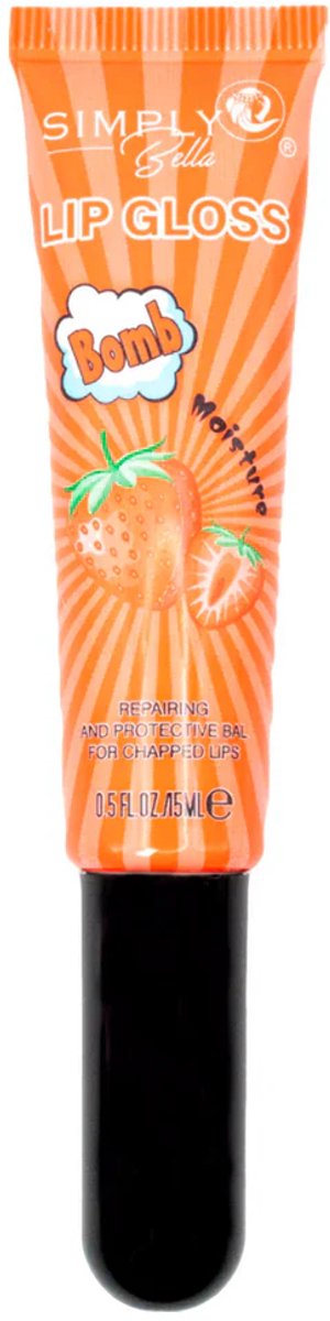 Simply Bella - Bomb Moisture - 02 Strawberry - Lipgloss - 15 ml