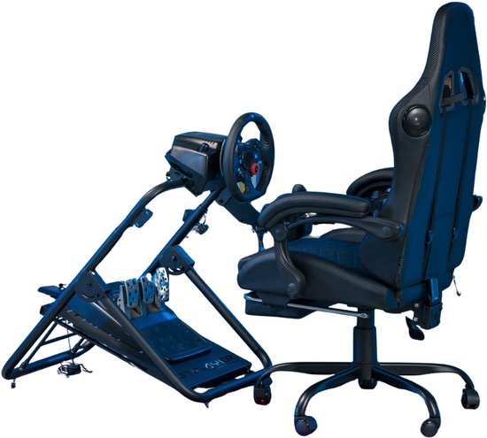 HHHK - Wheel Stand + Gearshift Holder - Playseat - Next Level Racing - Opklapbaar - Racestuur - Zwart - Opvouwbaar - Verstelbaar van Merkloos — afbeelding 2