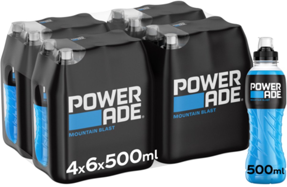 Powerade Mountain Blast – 24 x 500ml – Isotone Sportdrank