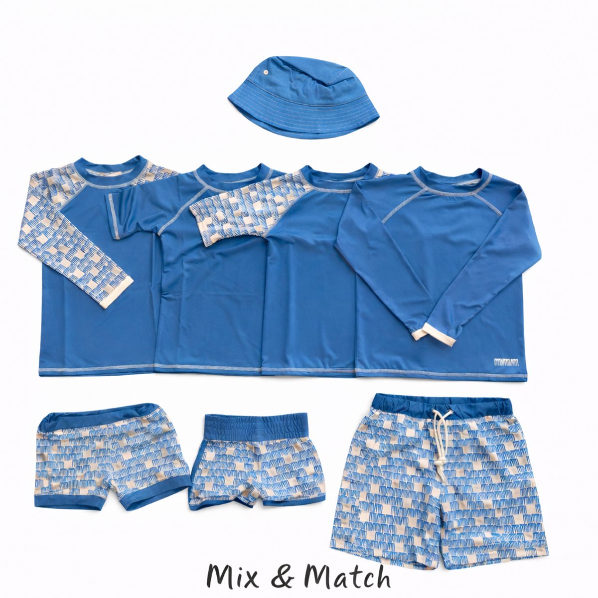 Ducksday - Zwembroek - boardshort - UV - werend - UPF50+ - Surf - Manta - Blauw - 98/104 — afbeelding 10
