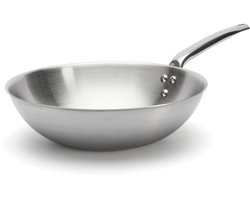 De Buyer Alchimy Wokpan - RVS - Ø 32cm - PFAS-vrij