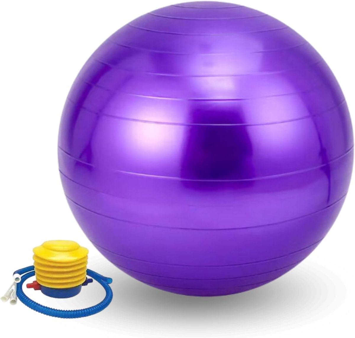 Pilates Bal - Fitness Bal - Bal 55 cm - Zachte Bal - Trainingsbal - Sport Bal - Thuis Sporten - Paars - van Imperatoris