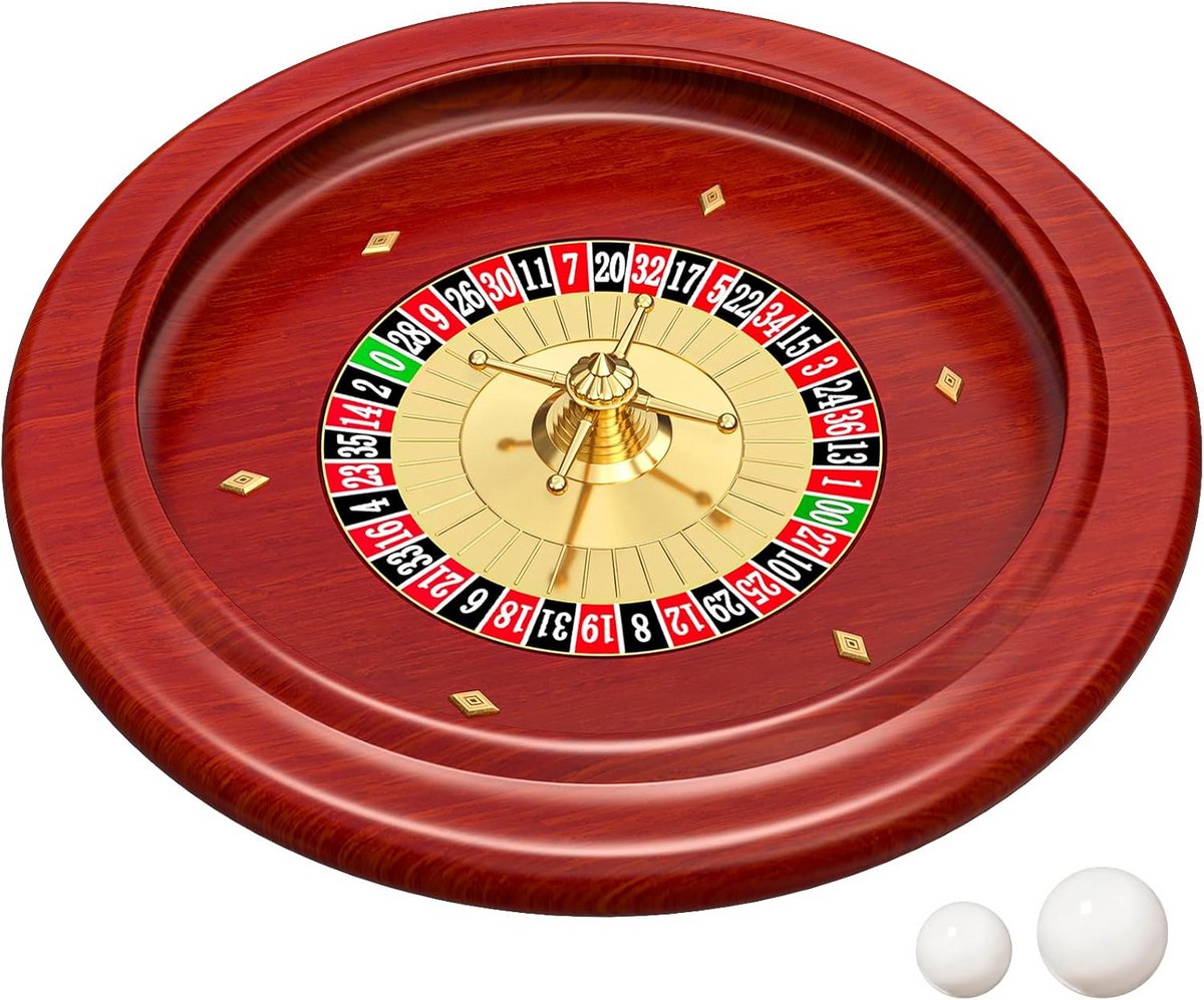 Houten Roulette Spel Set - Casino Tafelspel voor Thuisgebruik
