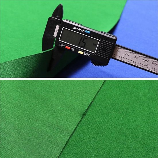 Biljart Tafelkleed - Pooltafel Vilt - Verbeter Speelervaring - Glad Oppervlak - 8 FT - Groen — afbeelding 3