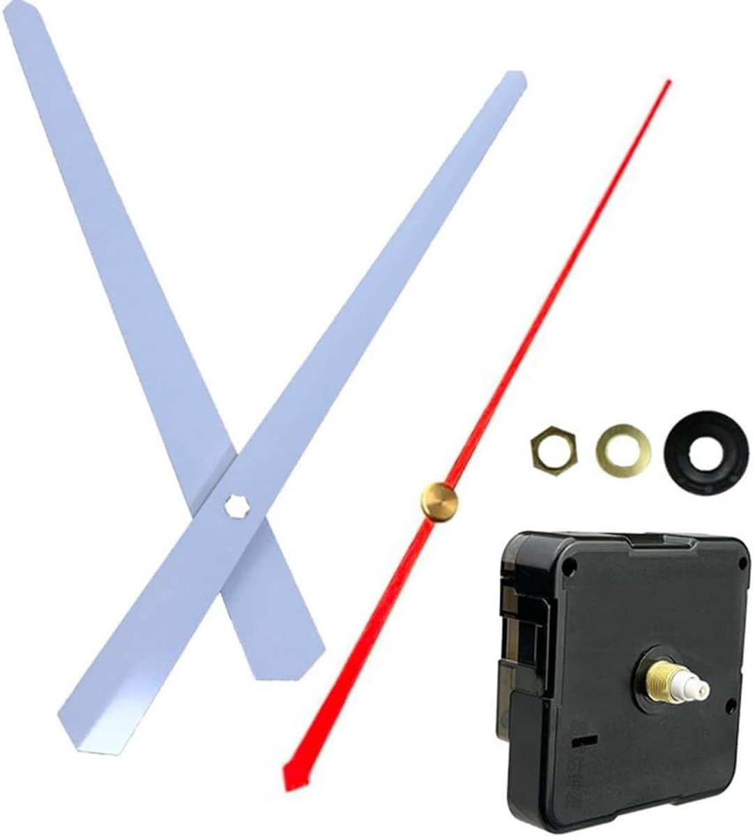 Klok Beweging - Quartz Mechanisme - Klok Reparatie - Hoge Koppel - 13mm Schacht - Wit