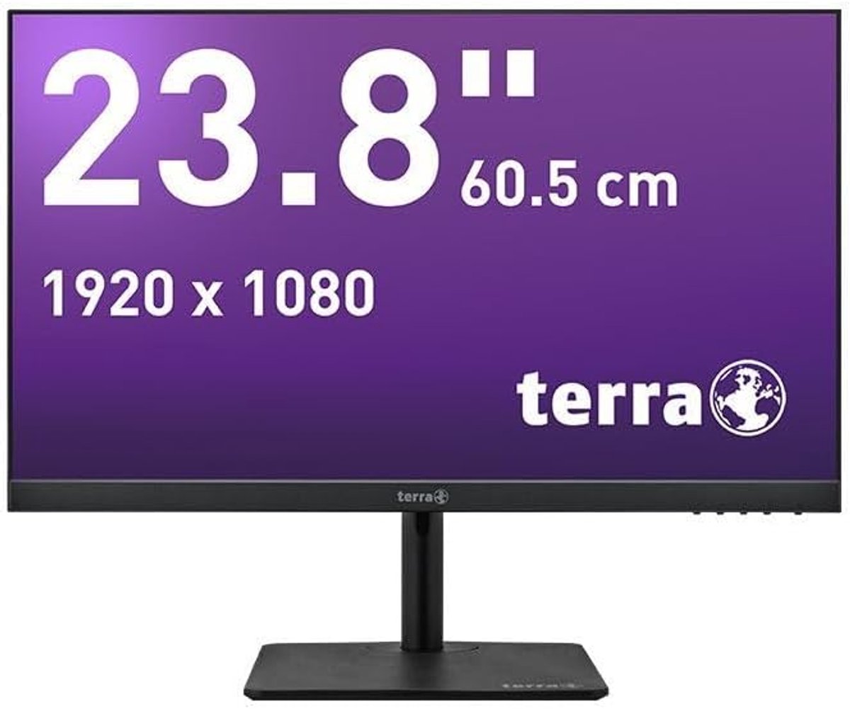 Monitor PC - Full HD Scherm - Kantoor Werk - Greenline Plus - 24 Inch - Zwart