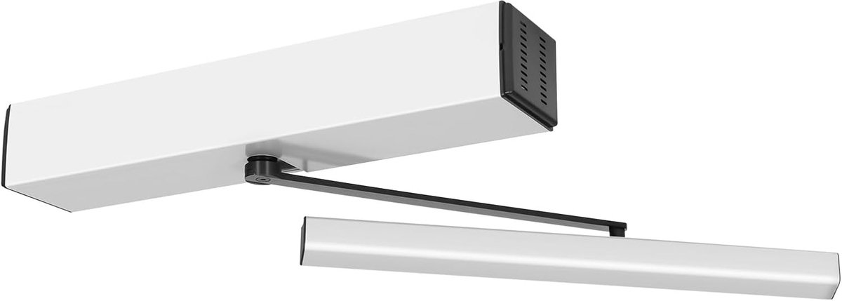 Automatische Deuropener - Elektrische Deurautomaat - Toegangscontrole - 120 Graden Opening - 51.5cm Lengte - Zilver Zwart