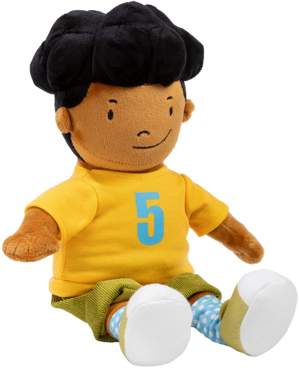 Fien & Teun knuffel 35 cm pluche Sem - baby peuter speelgoed - boerderij thema - Bambolino Toys - 1 jaar, 2 jaar, 3 jaar, 4 jaar