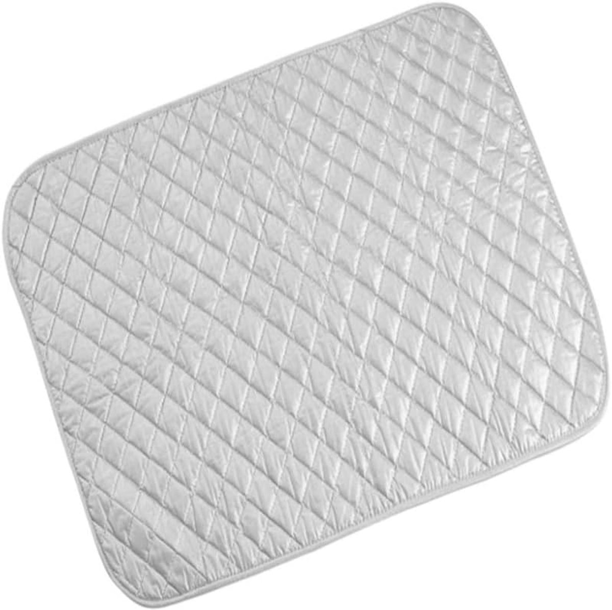 Strijkmat - Opvouwbaar strijkdoek - Snel strijken - Hittebestendig katoen - 60 x 55 cm - Zilver