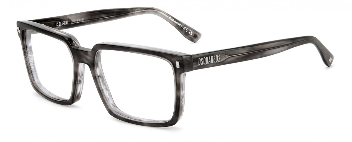 Dsquared2 D2 0183 Grey horn 57/17/145 MAN Brilmonturen