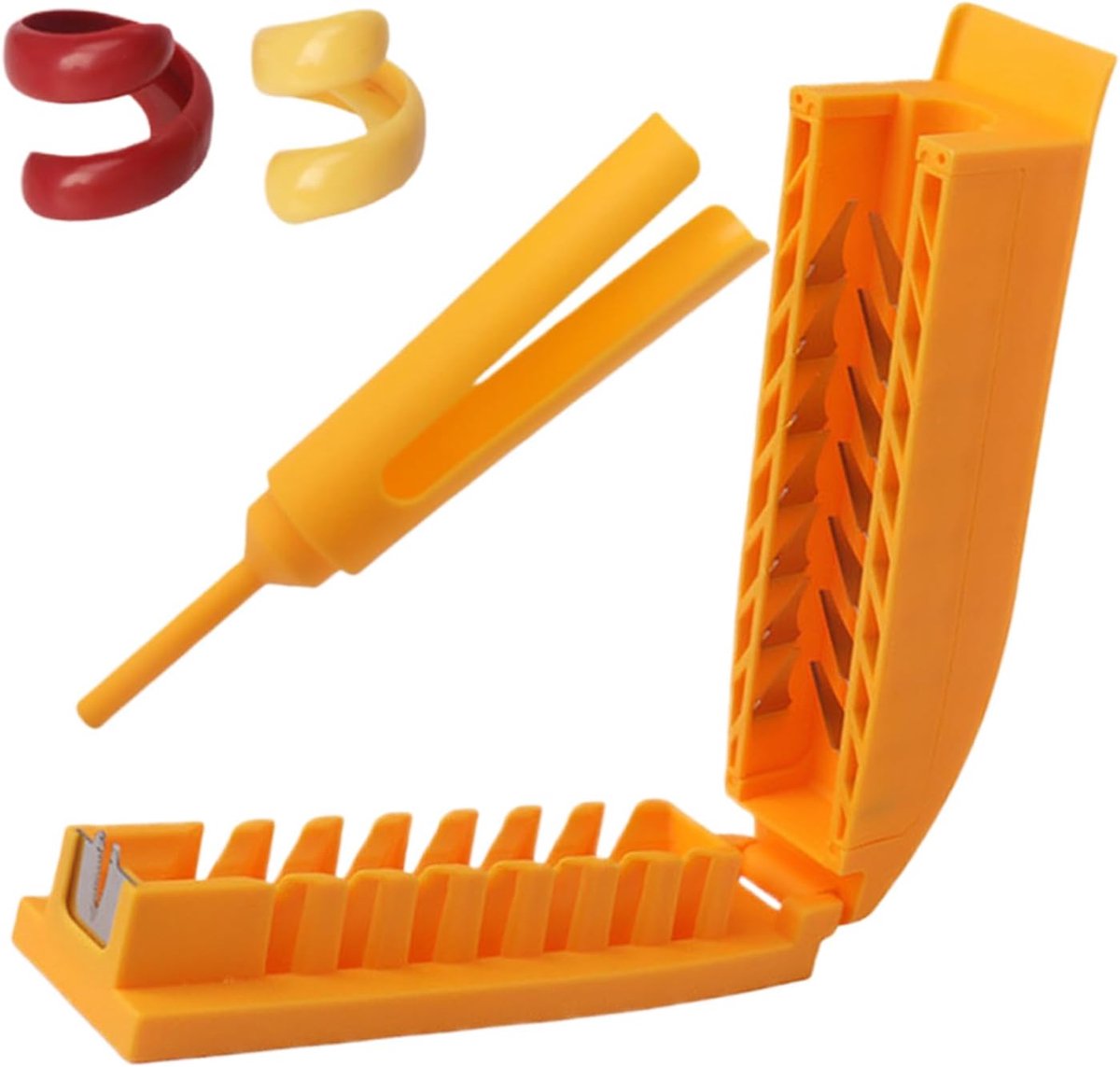 Worst Snijder - Hotdog Snijder - BBQ Camping Keuken - Ergonomisch Antislip - 24 cm Lengte