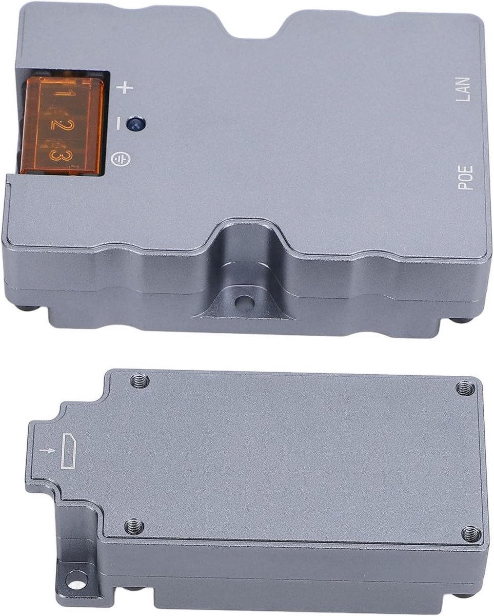 PoE Injector Kit - Netwerk Voeding - Stabiel Internet - Hoge Prestaties - 12x9x7cm