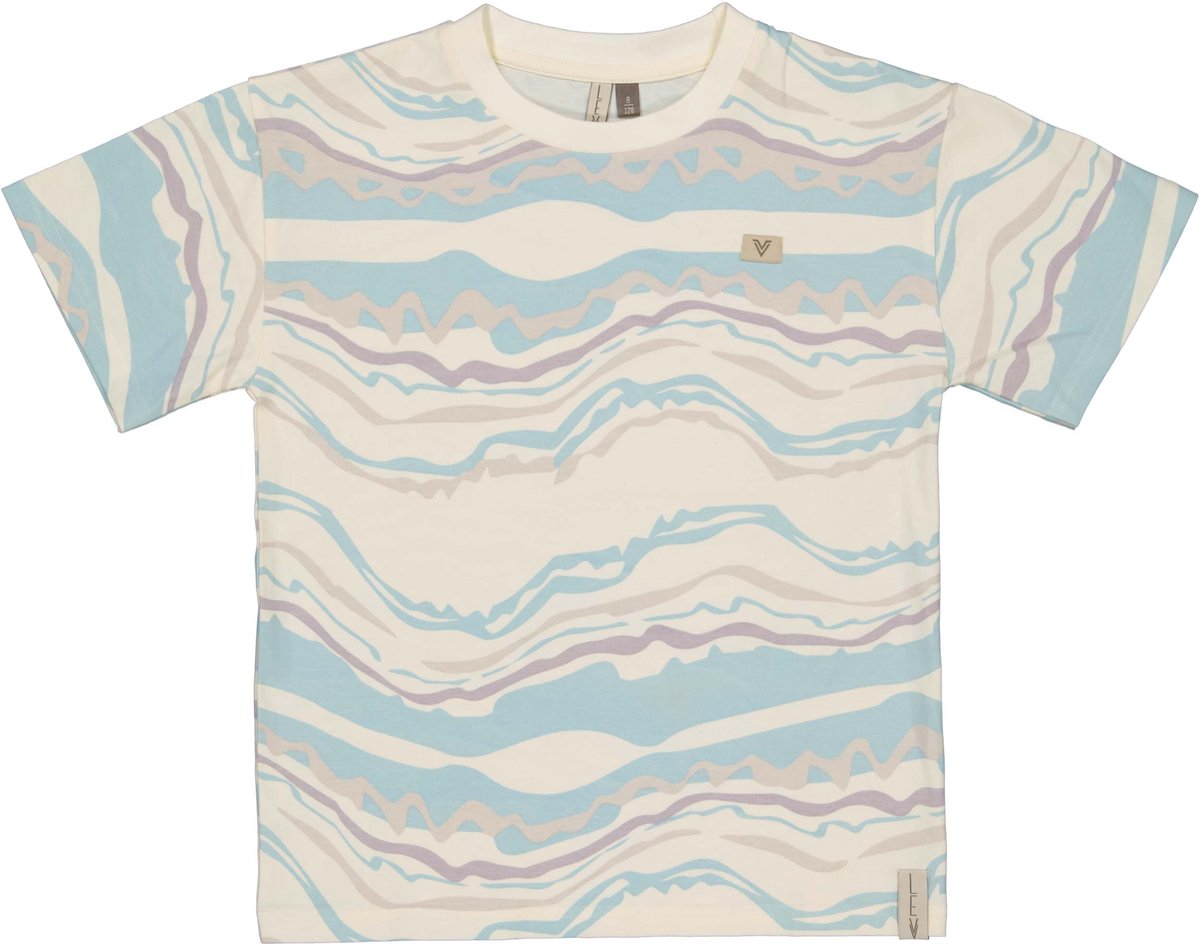 Levv - Benk Jongens Shirt - AOP Multi - Maat 128