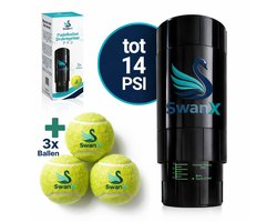 SwanX® Padelballen Drukregelaar / Ball Saver – Set incl. 3 Premium Padelballen – Geschikt voor Padel & Tennisballen