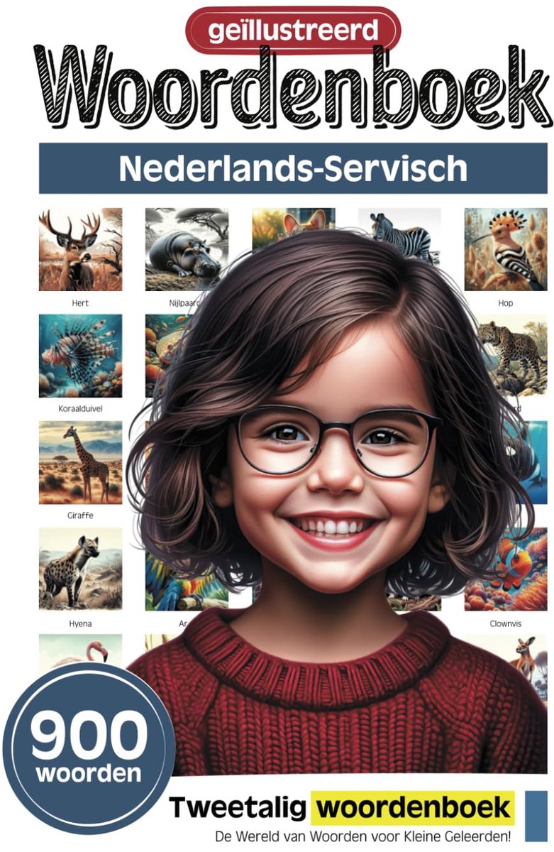 Woordenboek Kinderen - Nederlands Servisch - Taal Leren - Geïllustreerd 900 Woorden - 152 Pagina's