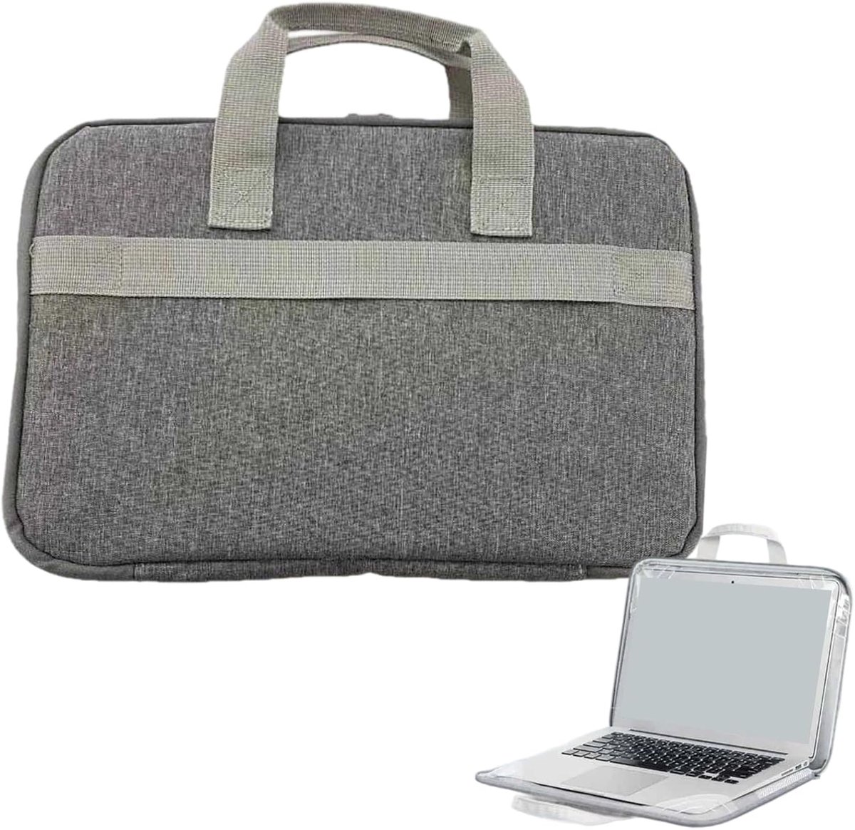 Laptop Tas - Computer Tassen - Dagelijks Gebruik - Waterdicht Ontwerp - 40 x 30 x 4 cm - Grijs