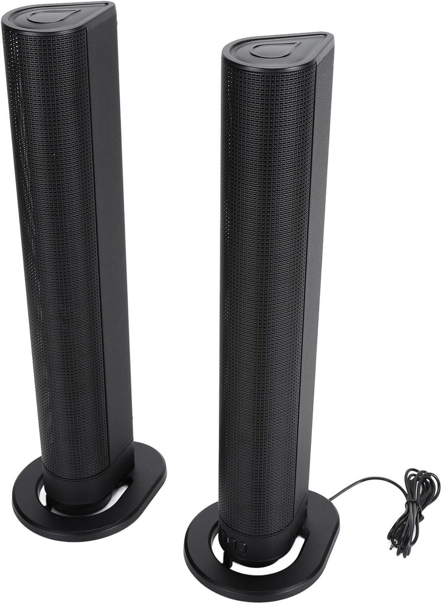 Stereo Speaker Kit - 3D Geluid Toren - Home Entertainment - 40W Vermogen - 44 x 25 x 8 cm