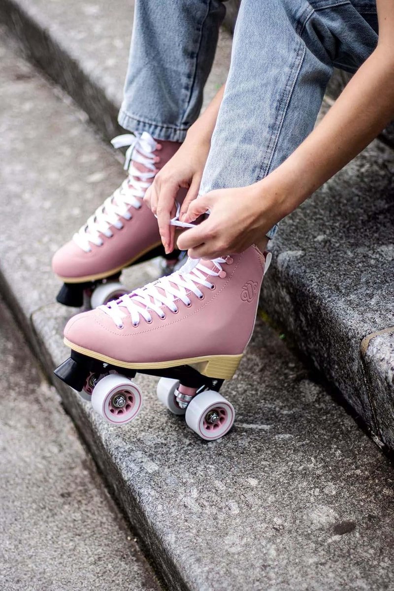 Rolschaatsen Nubuck - Quad Skates - Stadsverkenning - Comfortabele Pasvorm - Maat 40 - Roze