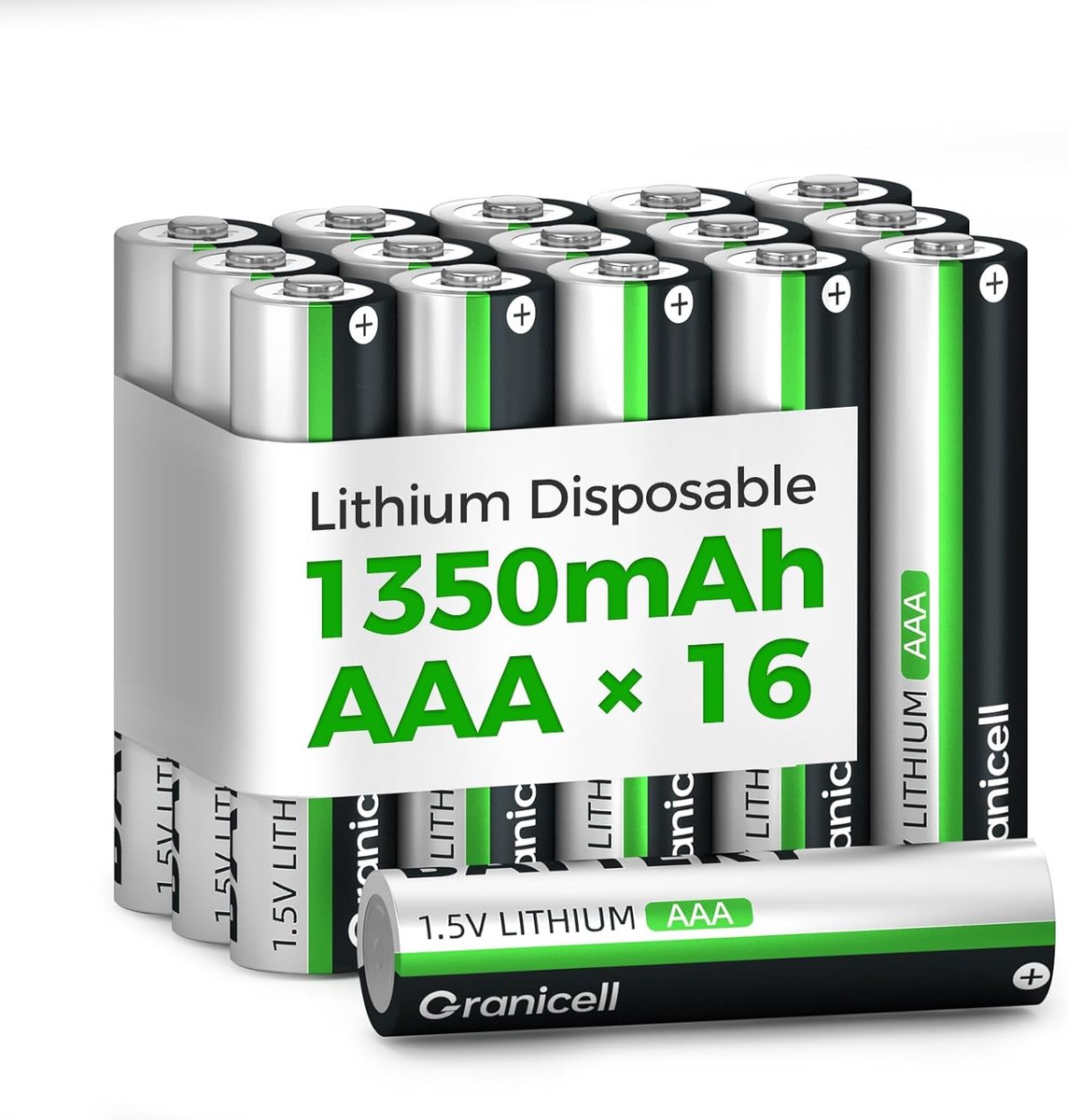 AAA Batterijen - Lithium Energie - Apparaten Voeden - Lange Levensduur - 16 Stuks
