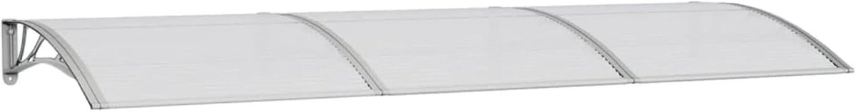 Deurluifel Overkapping - Regenbescherming Huisdeur - Bescherming Buiten - Duurzaam Polycarbonaat - 300 x 100 cm - Grijs