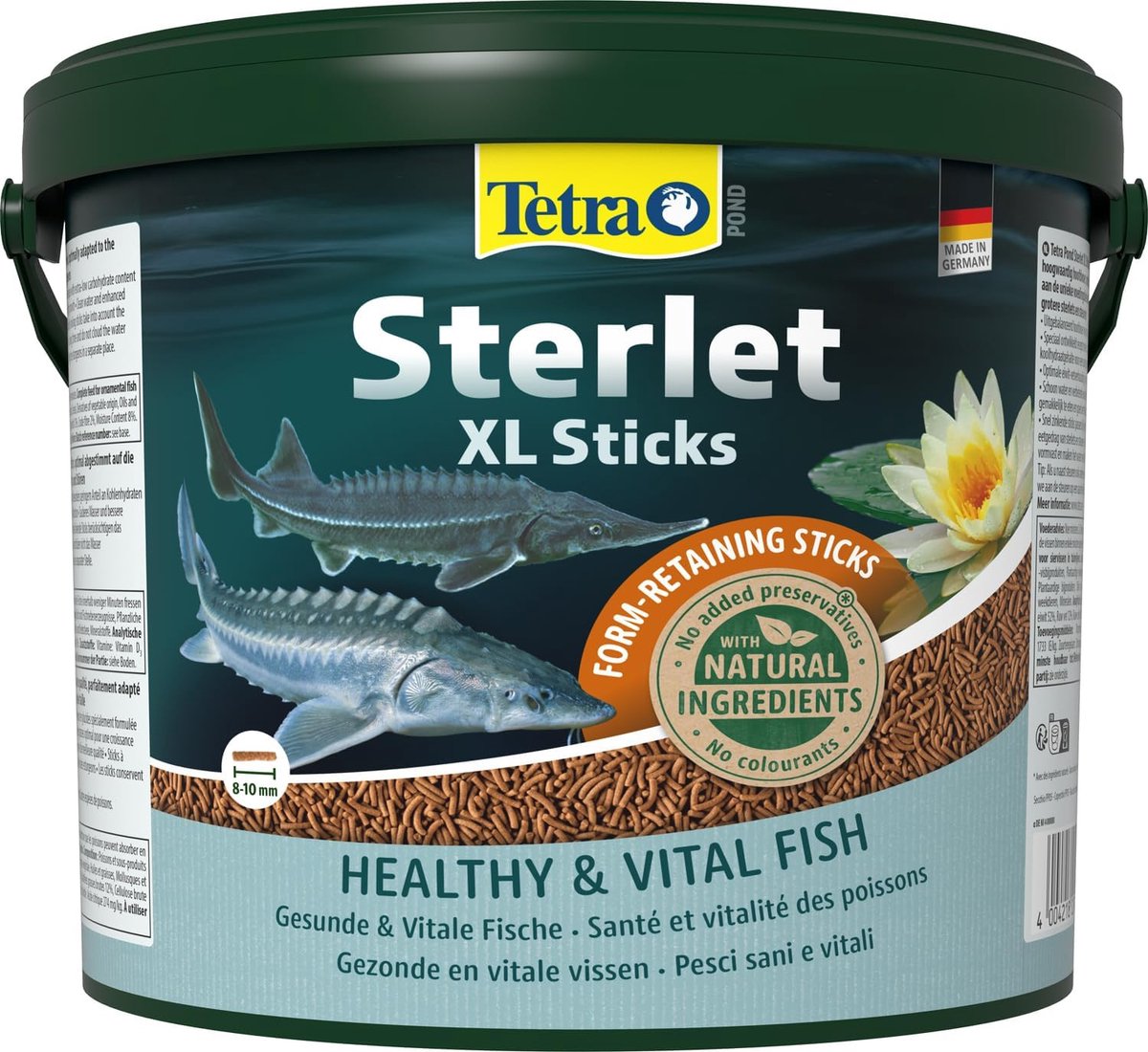 Vissenvoer Sticks - Vijvervoer Special - Voeden Sterlets - Zinkend Voer - 5 Liter Emmer