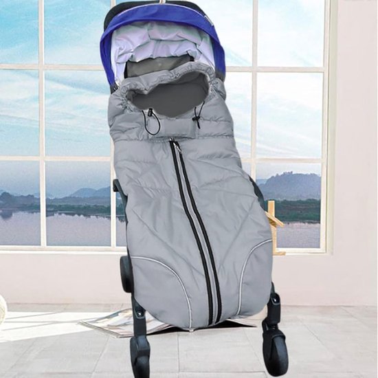 Kinderwagen Voetenzak - Babyslaapzak - Winterse Uitjes - Universele Pasvorm - 110x43cm — afbeelding 2