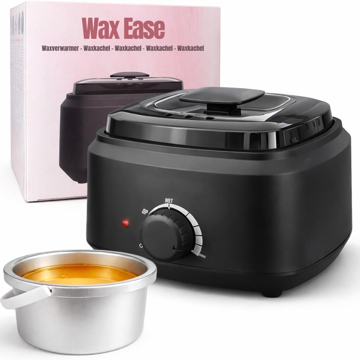 RWB® Wax Apparaat - Wax Verwarmer - Ontharings Apparaat - Zwart - 20 x 18 x 13cm