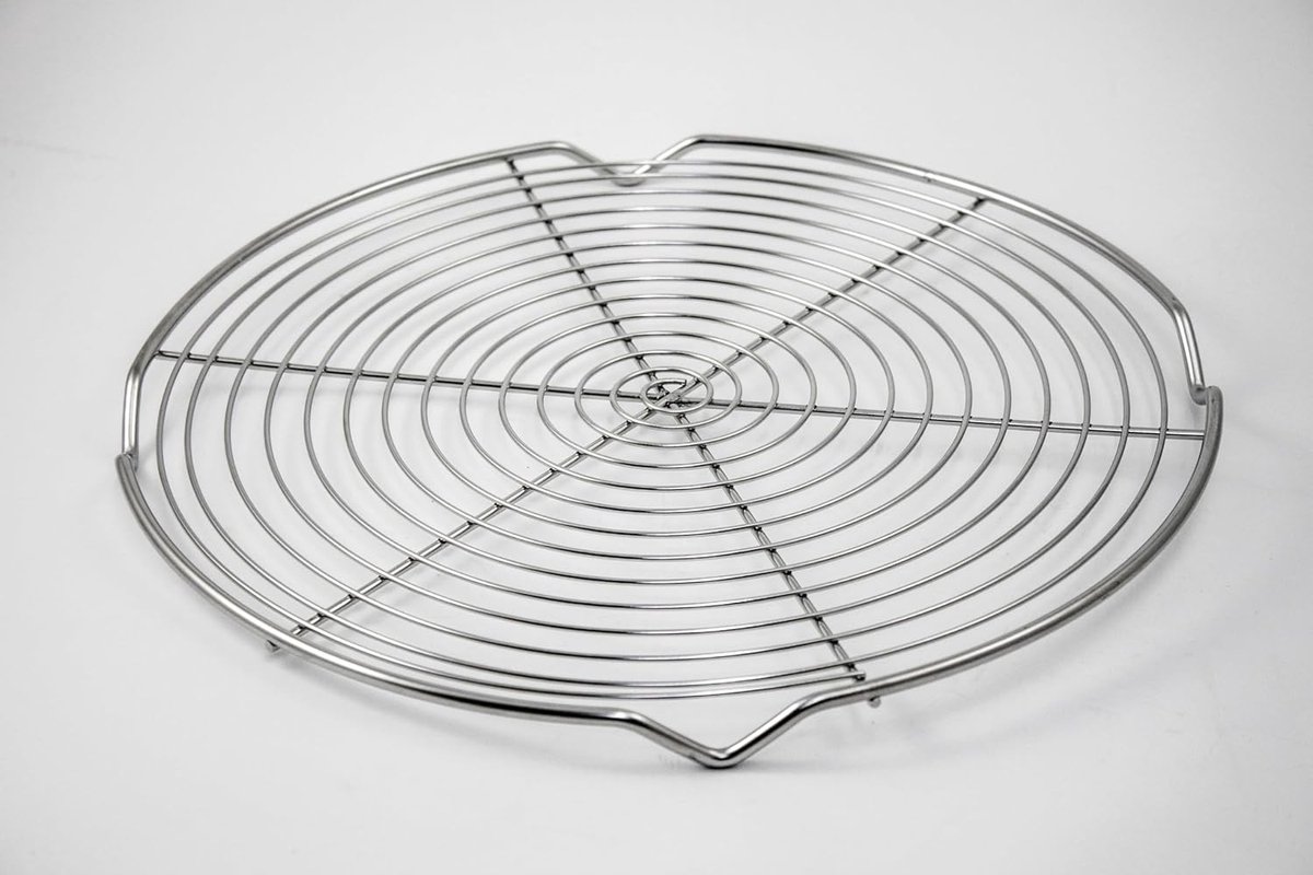 Roestvrijstalen Koelrek - Bakrek Oven - Bakken Afkoelen - Stevig Ontwerp - 32 cm - Zilver