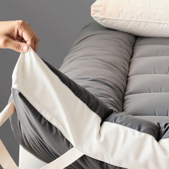 Draagbare Matras - Opvouwbaar Bed - Ruimtebesparend Slapen - Elastische Banden - 90x190cm — afbeelding 5