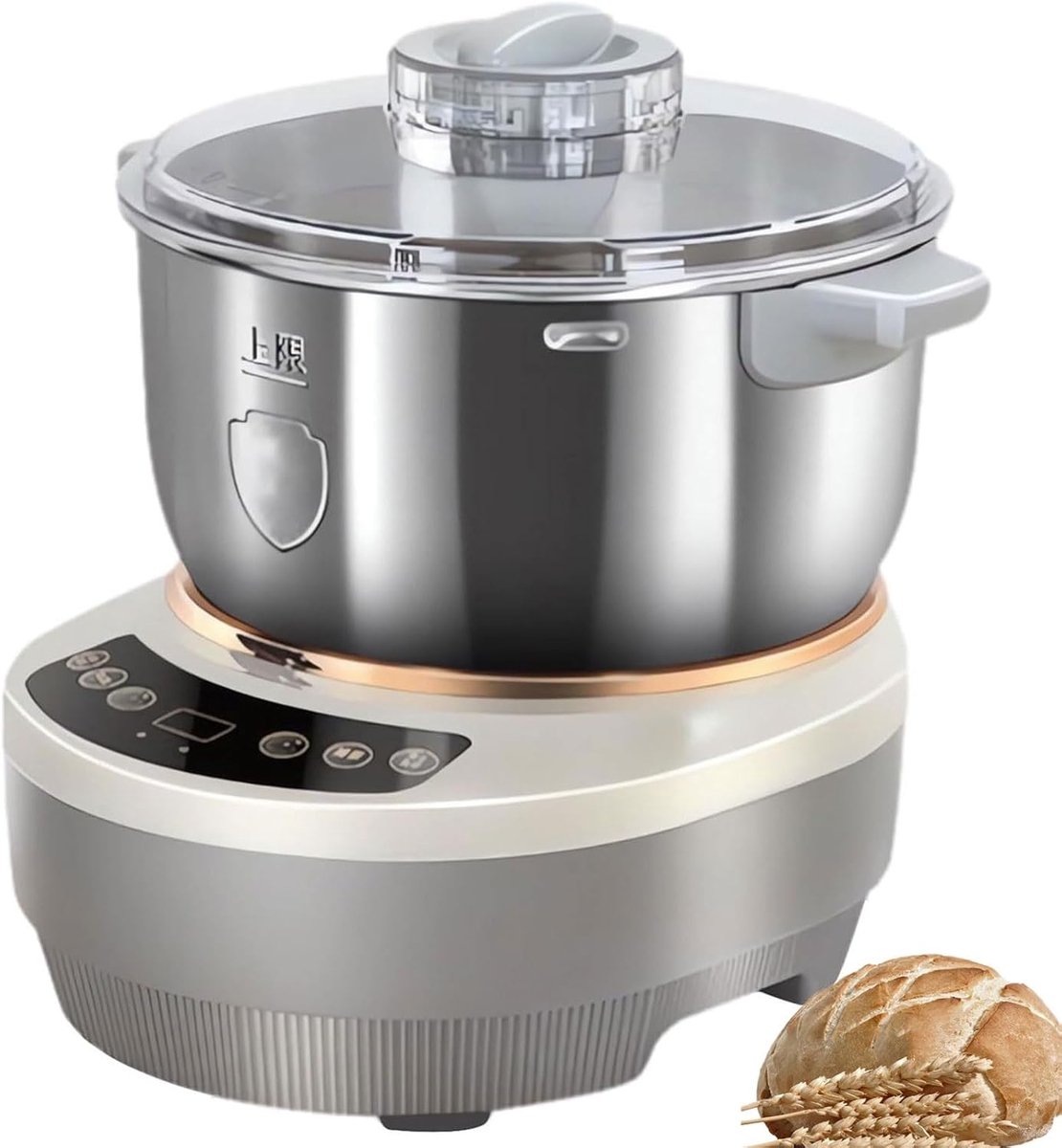 Elektrische Deegmixer Keukenmachine Deeg Kneden Met Gistfunctie 5 Liter Stainless Steel