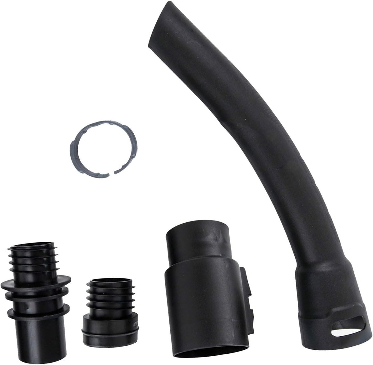 Stofzuigergreep - Slangconnector - Stofzuigen - Ergonomische grip - 35 mm diameter - Zwart