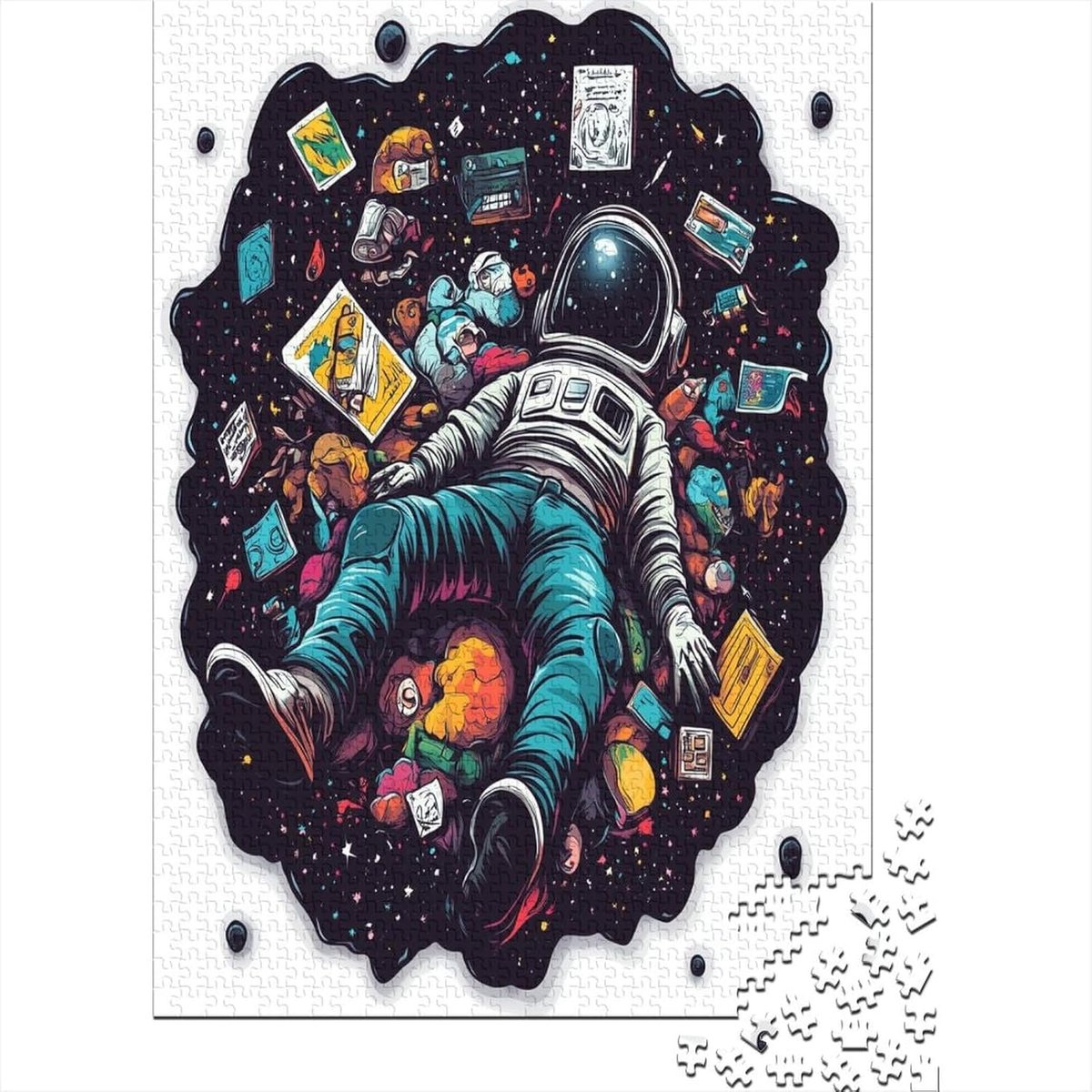 Ruimte Puzzel - Volwassen Legpuzzel - Ontspanning Thuis - Met Bonus Poster - 1000 Stukjes - Meerkleurig