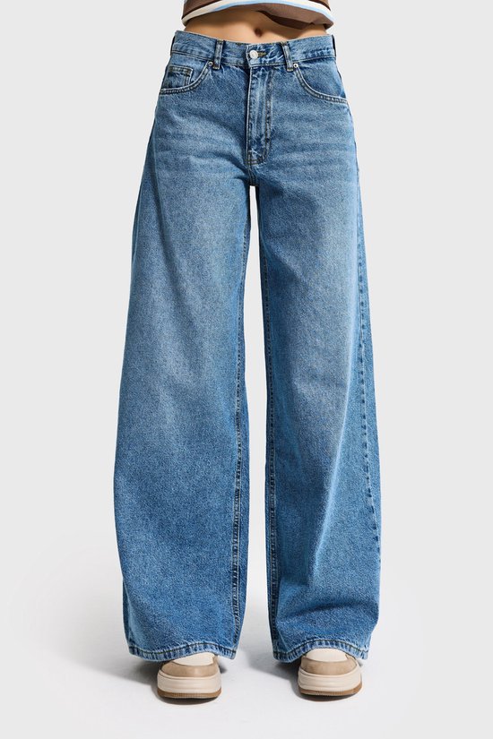 It's Basic - ELENA PALAZZO MID RISE - AZURE