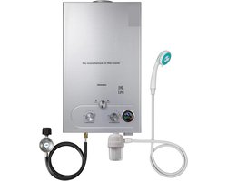 Propaan Gas Kachel - Instant Boiler - Warm Water - Zomer Winter Modus - 10L Capaciteit