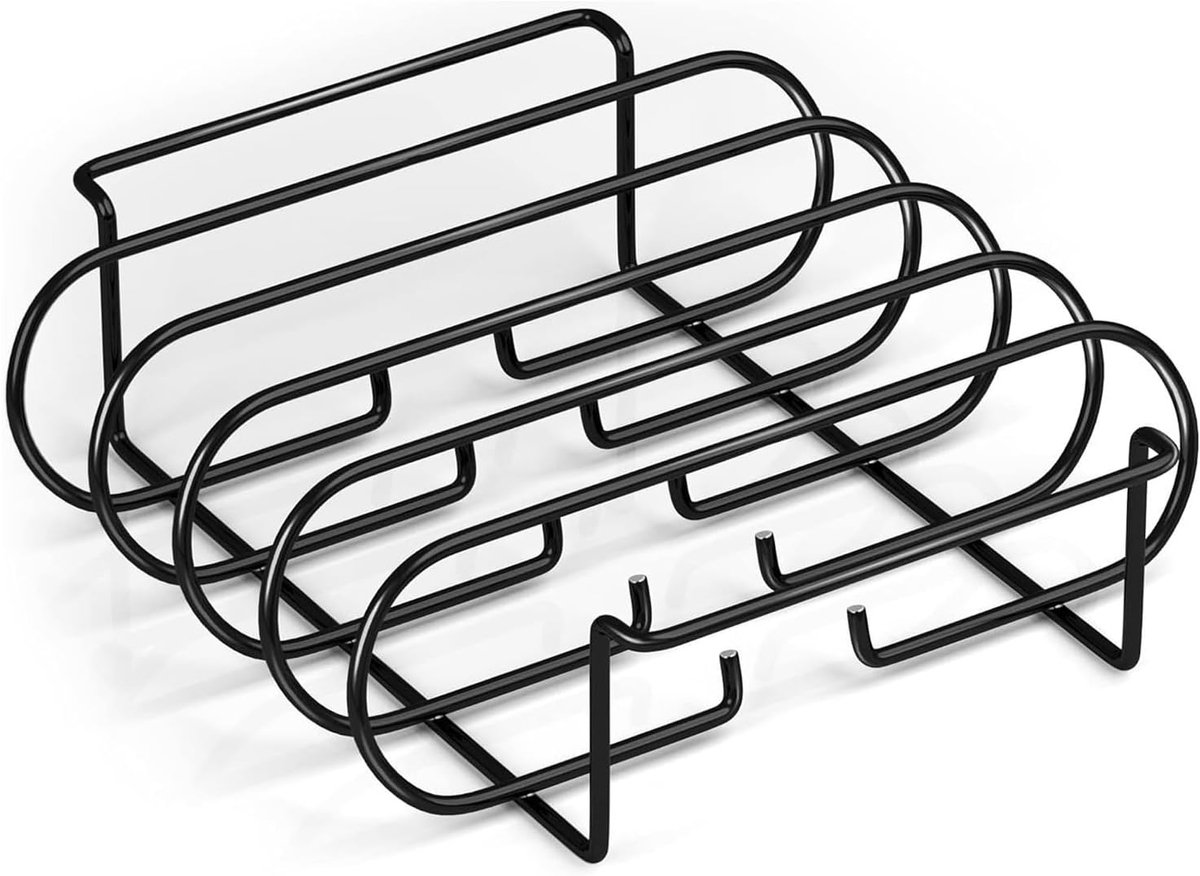 Roosterrek - Grill Houder - Verticale Bereiding - Roestvrij Staal - 33 x 28 x 10 cm