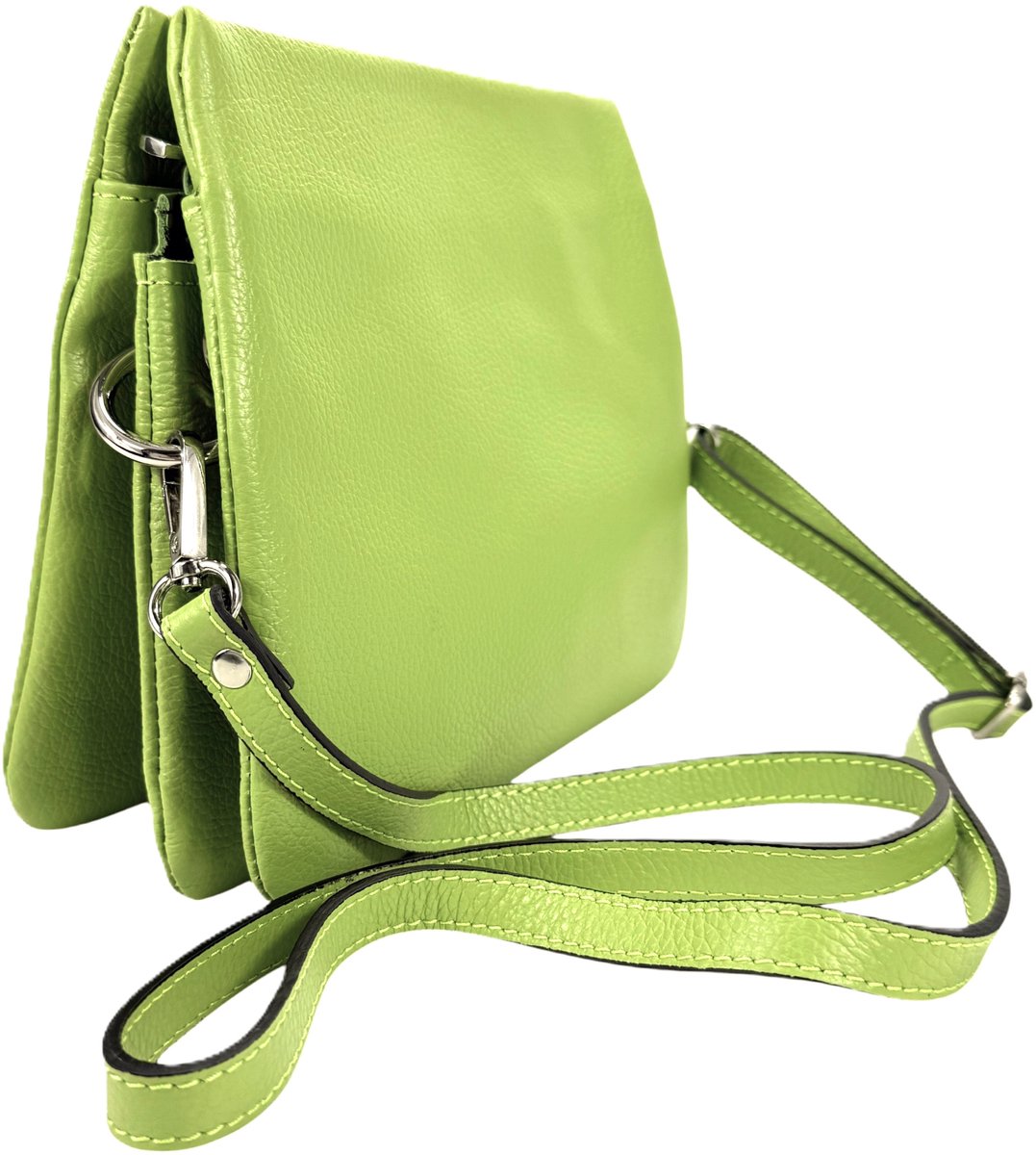 Dames schoudertas / handtas - Premium leather -Origineel design - Harmonica tas - Handmade in Italy - Prachtige kleuren - Gilica