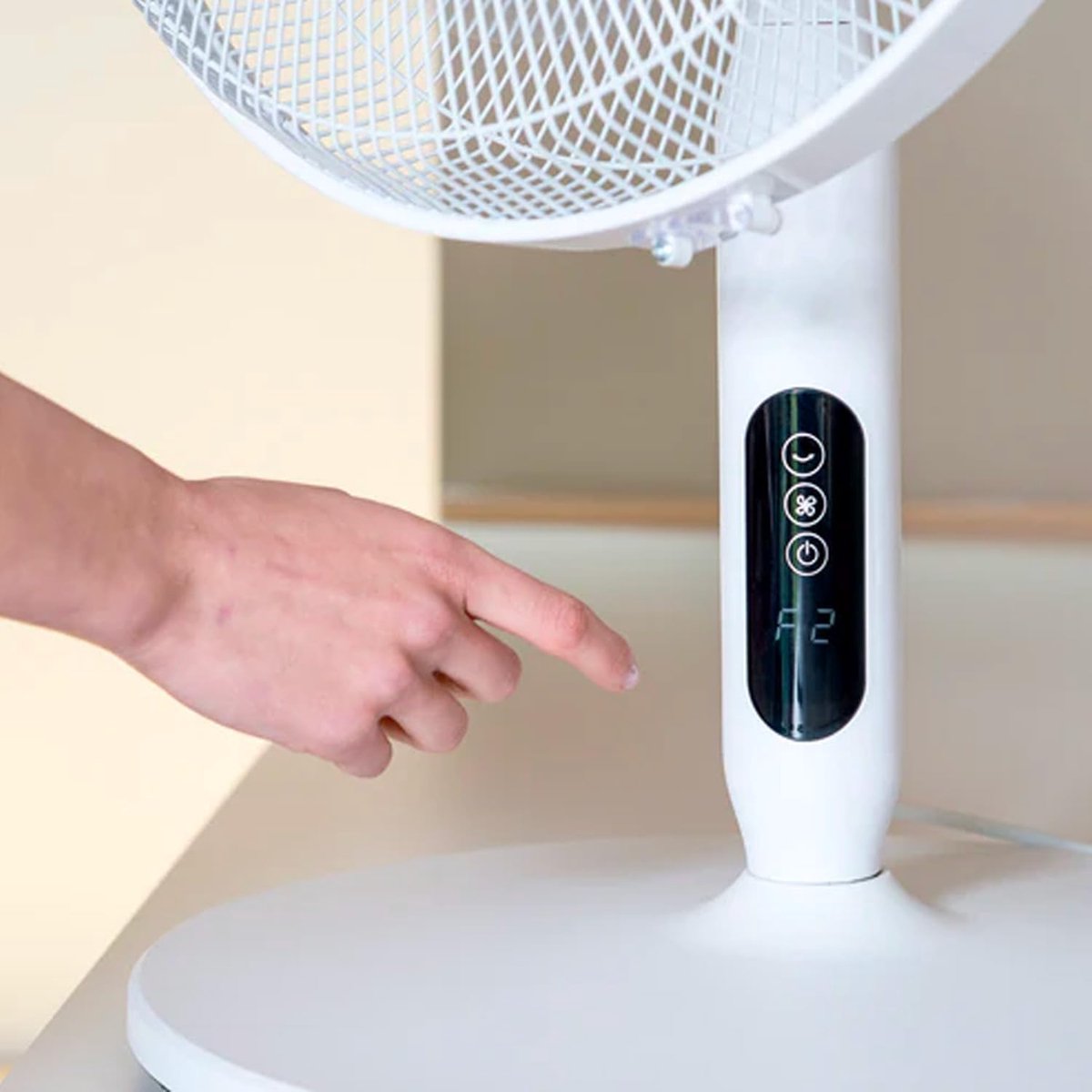 Vloerventilator 3 bladen - Staande ventilator - Ruimte verkoelen - In hoogte verstelbaar -