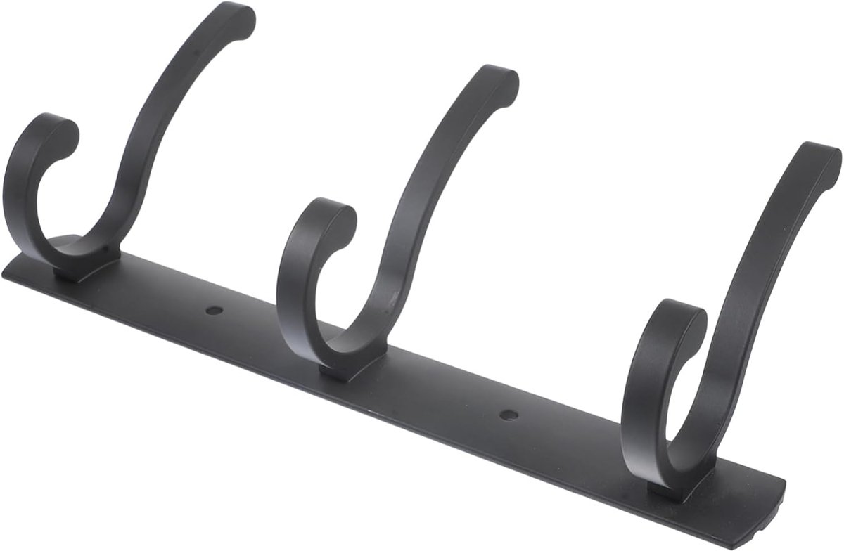 Kledinghaak Handdoekrek - Muurrek Jasrek - Ruimte Besparen - Sterk Aluminium Materiaal - 2