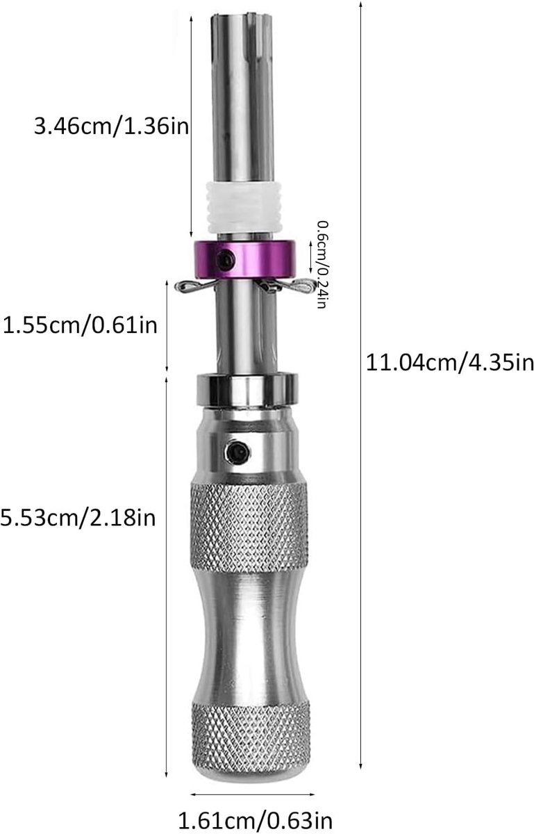 Slotenprik Set - Lockpicking Gereedschap - Slot Ontgrendelen - Transparant Oefenslot - 16x10x3 cm — cadeau in Hobby - foto 6