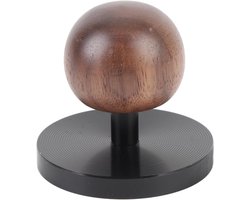 Koffieaanstamper - Koffieschep Stamper - Espresso Bereiden - Ergonomisch Handvat - 51mm - Zwart