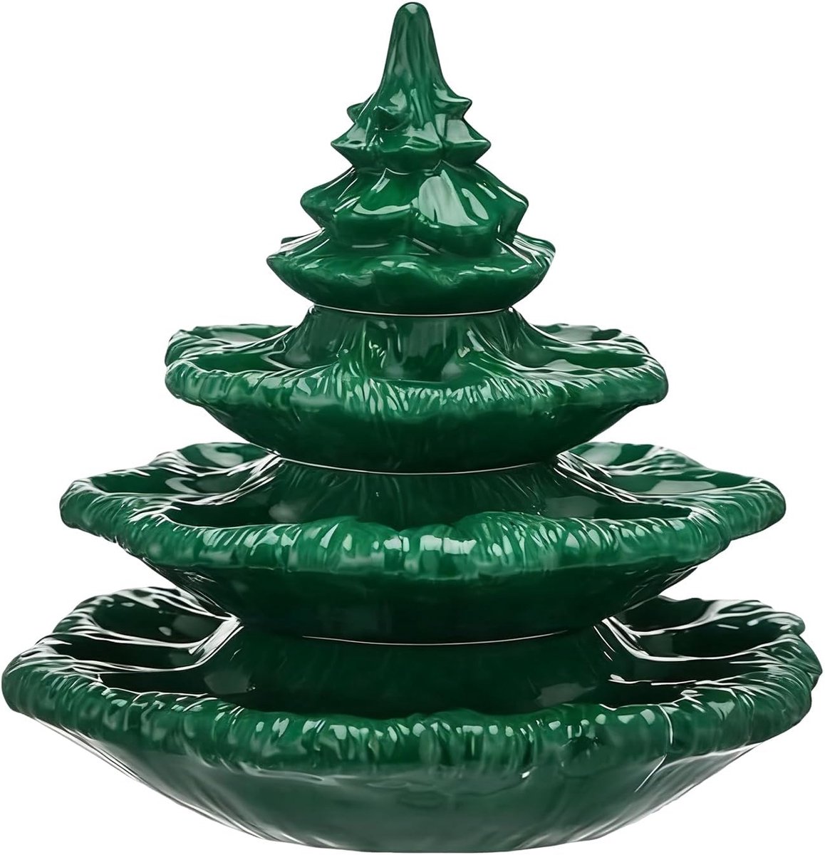 Eierdienbord - Hapjes Plateau - Feestelijke Presentatie - Kerstboom Vorm - 30x26cm