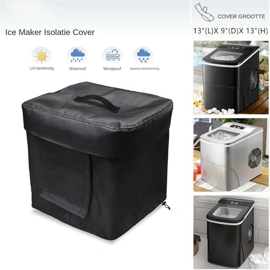 IJsblokjesmaker Afdekking - Isolatiehoes Apparaat - Keuken Bescherming - Waterdicht Oxford Materiaal - 35 x 20 x 5 cm — afbeelding 4