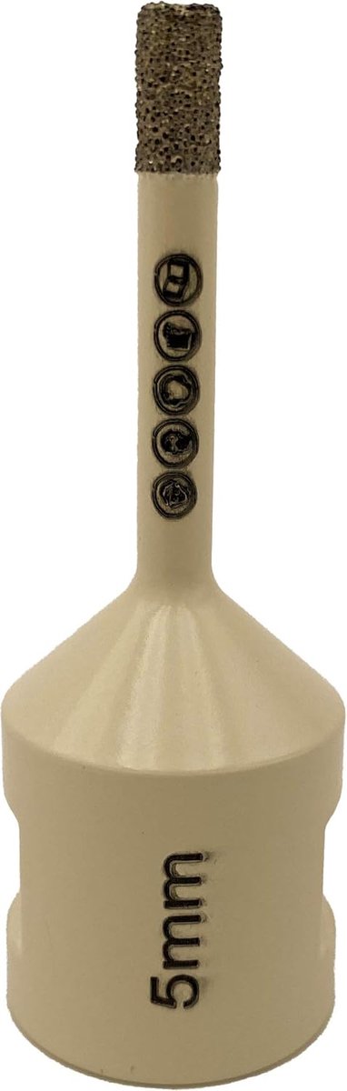 Tegelboor - Porseleinboor Steenboor - Gaten Boren - Voor Haakse Slijper - 5 mm
