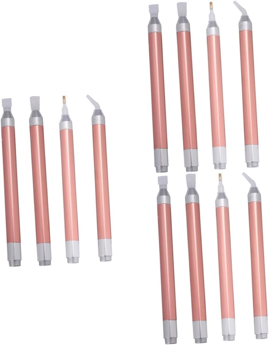 Diamant Teken Pennen - Boorpen Set - Diamant Schilderen - Met LED Licht - 16 cm Lengte - Roze