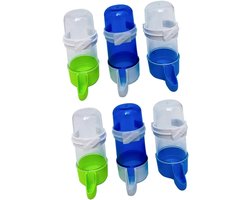 Automatische Drinkfontein - Vogel Waterbak - Vogelkooi - Zelf-bijvullend Systeem - 13x6.5x4.5cm - Willekeurige Kleur